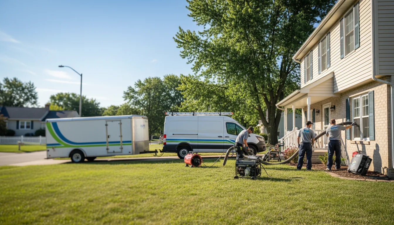 Flooded Basement Restoration And Cleanup With Repair in Barry, IL near me